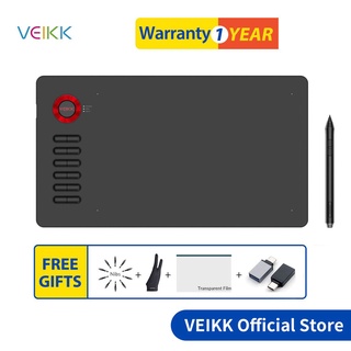 VEIKK A15 Drawing Tablets 10x6 inches Digital Graphic Pen Tablet with 8192 levels Battery-free Pen for PC and Android (1)
