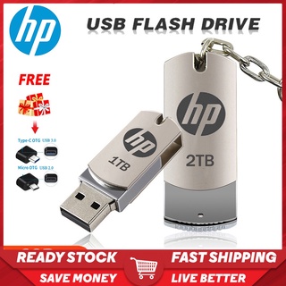 Pendrive U Disk Flash Drive Metal De Alta Velocidade À Prova D'água Para hp 2Tb