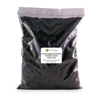 Carvão Vegetal para Plantio Triturado e Lavado - Mococa -1kg