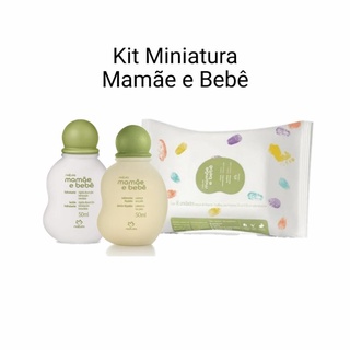 Kit Natura mamãe e bebê miniatura 50ml