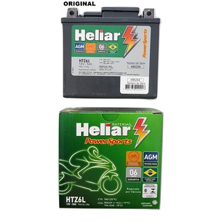 Bateria Heliar Htz6 125/150 Cg/titan/biz/nxr/bros/fan/xre300