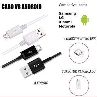 Cabo Carregador V8 Micro USB Celular (7)