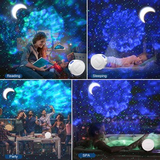 Star Light Projector For Bedroom Galaxy Projector With Moon Light Night Light Projector For Valentines Day