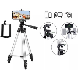 Tripé Tripod Universal Para Câmera E Celular Selfie Ajuste 3x 1,05m 3110 (1)