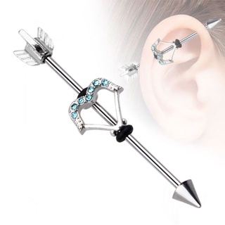 Brinco transversal Ear studs | Ear barbells | Cross bars | Ear bone studs | Piercing | Jewelry