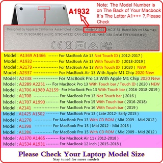 Laptop Case For Macbook Pro Case 2020 M1 13 A2338 Touch Id Coke For Macbook Air 13 A2337 Funda Pro Case 16 11 12 15 Accessories (6)