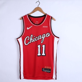 (3 Estilos) 2022 Nova Camisa NBA Chicago Bulls 11 # DeROZAN red city edition 75th De Basquete