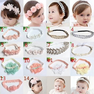 Kimi ๑ Recém-Nascido Baby Girls Headwear Faixas Elásticas Para Cabelo Kids Headbands Acessórios Infantil Toddler Head wear Photography Props (1)