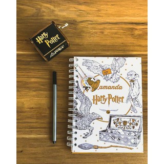 Caderno Harry Potter A5 personalizado com seu nome (1)