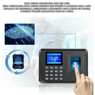 Relógio De Ponto Biométrico Leitor Impressão Digital + VÍDEOS AULAS DE INSTALAÇÃO (5)