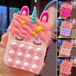 New Large-Size Bag Fingertip Push Bubble Pop It Bags Hot Sale Adults Decompression Messenger Bag Handbag for Girls
