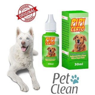 Adestrador Canino Xixi Pode Pipi Certo Xixi Sim Pet Clean 30ml Educador De Cachorro Gato Cão Original Pet Completo