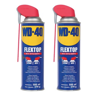 Kit 2 Lubrificantes WD-40 Spray Flextop 500ml