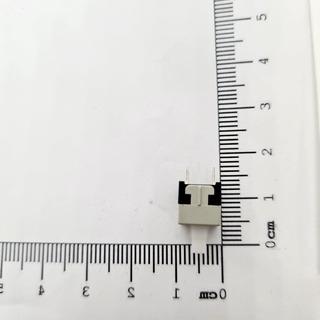 Chave Push-Button Mini 8,5mm Trava Cinza/Preta 6 Termin 57.18.001