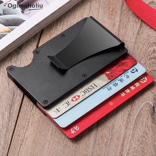 Ogimoholiu Carbon Fiber Credit Card Holder Wallet New Design Minimalist Blocking Slim Clip BR