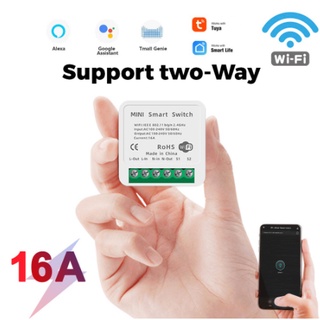 16A Tuya Mini Smart Life Tomada Inteligente Wifi Com Controle De Voz Alexa /Google Home