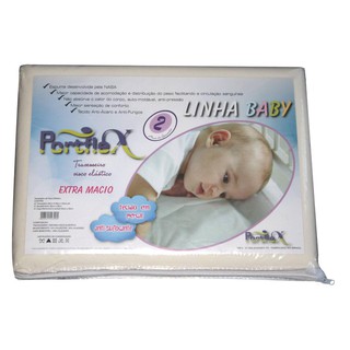 Travesseiro Nasa Baby Antisufocante Portflex + Brinde Fronha Colorida