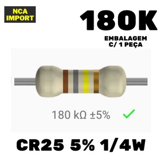 Resistor Cr25 5% 1/4w 180K
