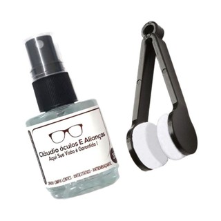 kit spray limpa lentes + limpador de óculos (1)
