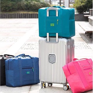 Bolsa dobrável de viagem nylon viagem promoção/Bolsa/ Sacola Dobrável De Viagem Travel Bag Prende Na Mala