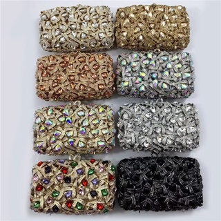 New Chegou Bolsa De Luxo Diamante Mulheres Evening Saco Elegante Dia De Cristal Embreagens Bag Shoulder Pedrinhas Para Senhoras