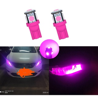 Luz LED Glodenlike 1Pcs T10 194 W5W 5SMD luz de leitura de carro rosa canbus / luz de placa de licença / luz interna / luz pequena