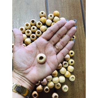 20 missangas de madeira 21mm (contas), Natural, sem verniz, ideal para cintos, roupas, bolsas e outros artesanatos