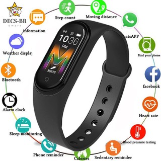 M5/M6 Pulseira Smartwatch Bluetooth 4.2 Monitor De Pressão Arterial E Smartband Relógio (1)