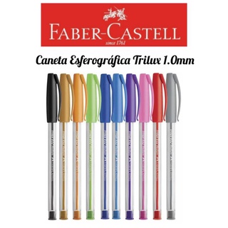 Caneta Esferográfica Trilux Colors 1.0mm Faber Castell