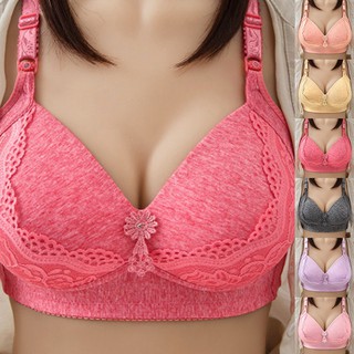 Women Sexy Thin Breathable Bras Push Up Underwear Non-wired Comfortable Plus Size