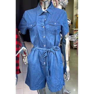 Modelo novo jeans Roupas e calças juntas Macacão cor azul claro