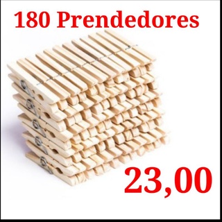 180 Prendedor De Roupas, Madeira , Embalagem c/ 180 Unidades