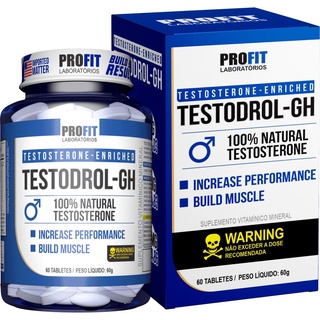 Testodrol GH 60 Tabletes Pré Hormonal Profit Laboratórios