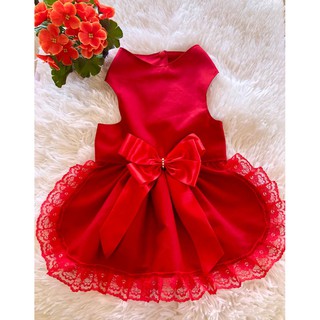 Roupa Pet/Vestido Encanto Vermelho (1)