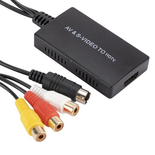 Svideo Adaptador Conversor Plug And Play RCA Para HDMI-compatible (4)