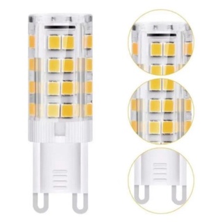 kit 5 lampadas Lâmpada G9 led 5W halopim Branco-Quente 3000k