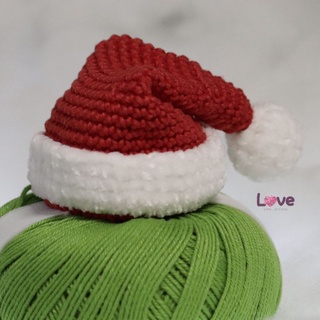 Tiara natalina em crochê faixa meia de seda