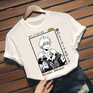Camiseta Basica Camisa Boku No Hero Katsuki Bakugou Super Heroi Unissex (2)