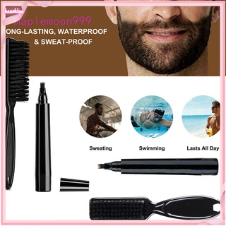 Kit de caneta de enchimento de barba masculina com cobertura impermeável durável
