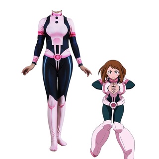 Anime 3d Mulheres Meninas Boku Nenhum Herói Academia Ochaco Uraraka Cosplay Meu Herói Academia Zentai Bodysuit Macacões
