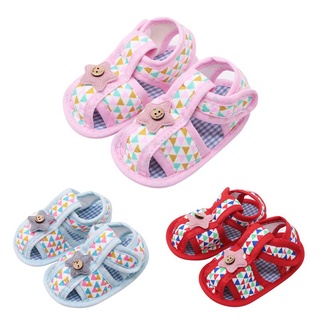 Summer Canvas Baby Shoes Baby Girl Hollow Plaid Soft-Soled Princess crib shoes Star heart floral insert prewalkers