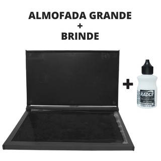 Kit Almofada Carimbo Grande N4 c/ 4 Opções de Cores 16,8 x 9,8 cm com 1 Tinta Extra (1)