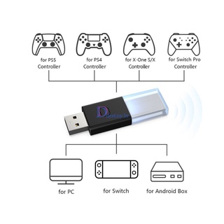 Controle / Gamepad Sem Fio / Conversor / Receptor Usb Para Xbox / For Switch Pro / Para Ps4 / Pc Bluetooth-Compatible Adaptador Sem Fio Destino