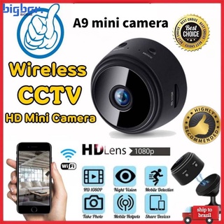 A9 HD Mini Câmera Wifi Ip 1080p Wifi / Visão Noturna / Micro Câmera Com Suporte Para Cartão bigbar