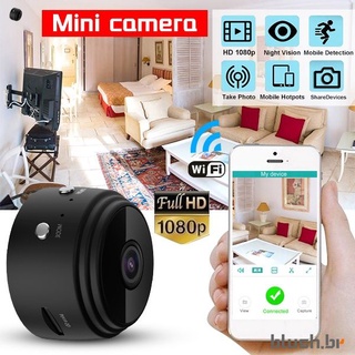A9 Mini Micro Câmera Visão noturna HD Mini Wifi Câmera Espiã Hd 1080P Night Vision Sem Fio Vigilância BLUSH.BR