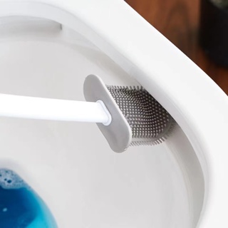 Escova Sanitária Lavatina Quadrada Silicone Limpar Vaso Privada Com Adesivo Para Parede Banheiro Toalete (3)