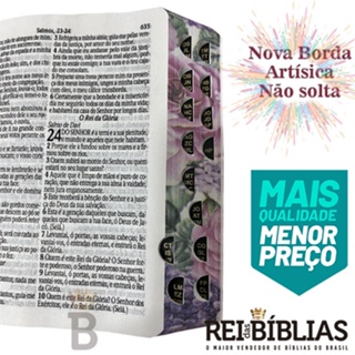 Bíblia Sagrada Letra Grande - Pink para Mulher- Botão e Caneta Feminina - PROMOÇÃO (4)
