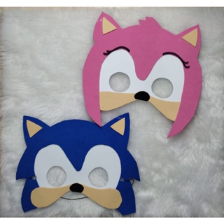 Lembrancinha Sonic Máscaras Infantil Toda Em E.V.A Com Elástico (3)