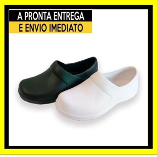 Sapato Uniforme Enfermagem Unissex Fechado Branco ou Preto - EPI (1)