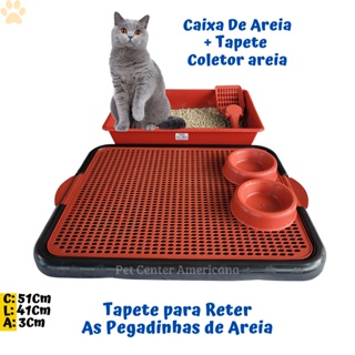 Caixa de Areia de gato + Tapete Coletor de Areia kit 5 em 1 (3)